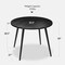 Best Choice Products Round Mid-Century Modern 35.5in Dining Table, Dinette for Home or Kitchen w/Wood Finish Steel Legs​